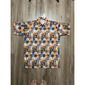 Vintage Playboy Magazine‎ Cover All Over Print Button Shirt Size S